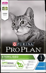 Сухой корм, Proplan (Проплан) 400 г №1 для кастрированных котов и стерилизованных кошек кролик